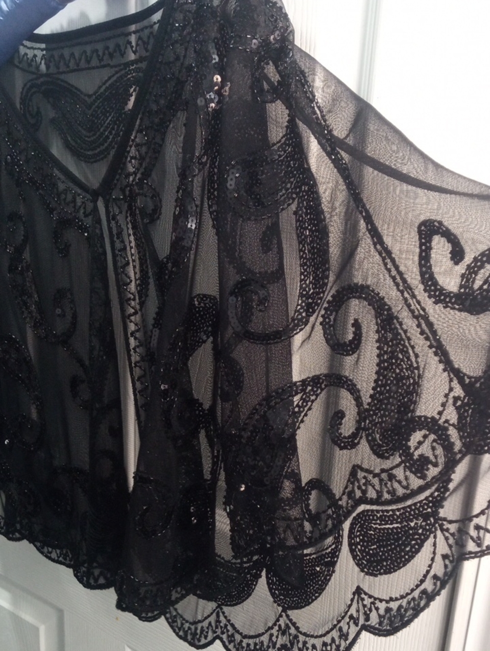 VINTAGE INSPIRED 1920'S SHRUG SHAWL - Picture 3 of 8